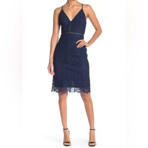NWT ASTR the Label Navy Lace Dress